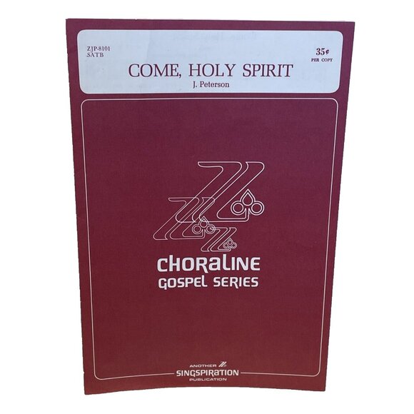 Come, Holy Spirit SATB Piano Sheet Music Peterson 1971 Singspiration ZJP-8101 - Picture 1 of 8